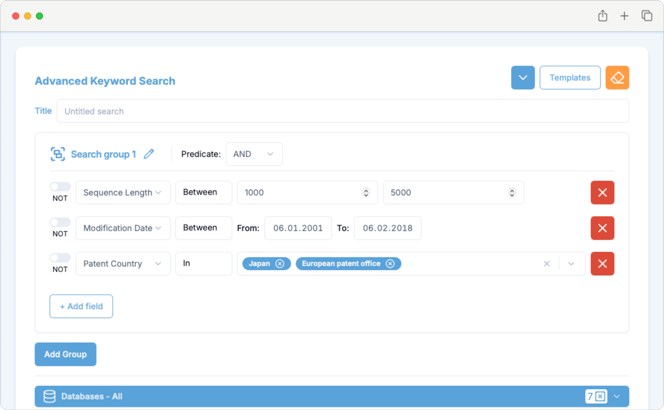 Genepat Advanced Keyword Search